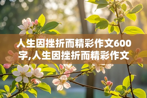 人生因挫折而精彩作文600字,人生因挫折而精彩作文600字议论文