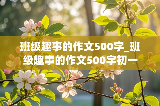 班级趣事的作文500字_班级趣事的作文500字初一