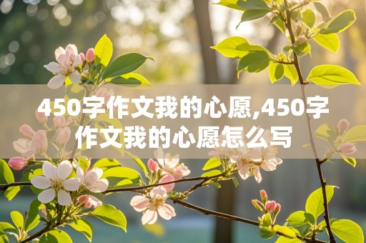 450字作文我的心愿,450字作文我的心愿怎么写