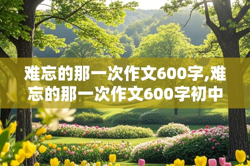 难忘的那一次作文600字,难忘的那一次作文600字初中