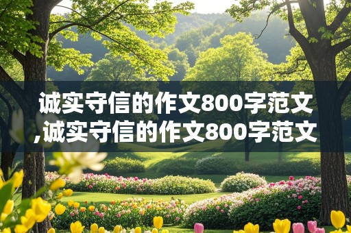 诚实守信的作文800字范文,诚实守信的作文800字范文大全