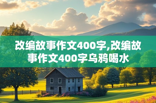 改编故事作文400字,改编故事作文400字乌鸦喝水