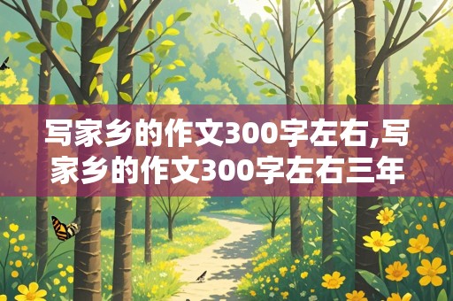 写家乡的作文300字左右,写家乡的作文300字左右三年级