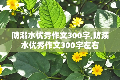 防溺水优秀作文300字,防溺水优秀作文300字左右