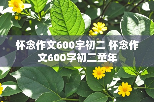 怀念作文600字初二 怀念作文600字初二童年