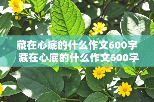 藏在心底的什么作文600字 藏在心底的什么作文600字有旁批