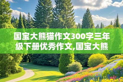 国宝大熊猫作文300字三年级下册优秀作文,国宝大熊猫作文300字三年级下册优秀作文结尾