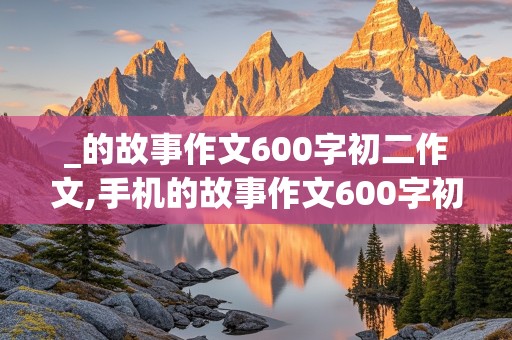 _的故事作文600字初二作文,手机的故事作文600字初二作文