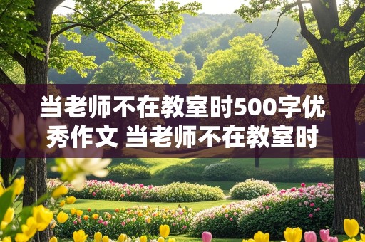 当老师不在教室时500字优秀作文 当老师不在教室时500字优秀作文点面结合