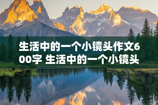 生活中的一个小镜头作文600字 生活中的一个小镜头作文600字六年级