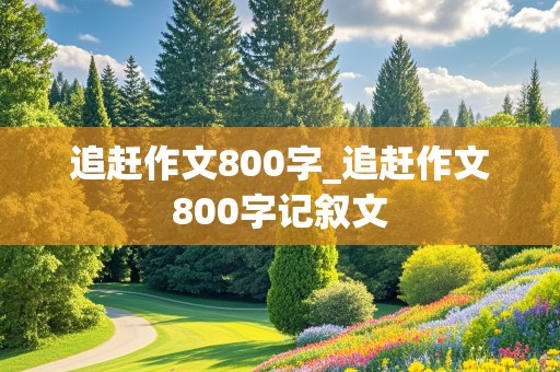 追赶作文800字_追赶作文800字记叙文