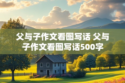 父与子作文看图写话 父与子作文看图写话500字