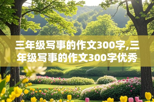 三年级写事的作文300字,三年级写事的作文300字优秀