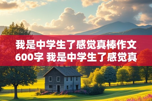 我是中学生了感觉真棒作文600字 我是中学生了感觉真棒作文600字初一