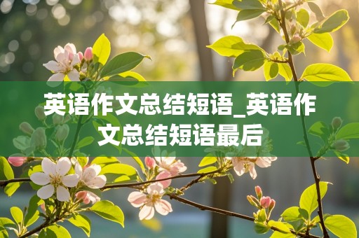 英语作文总结短语_英语作文总结短语最后