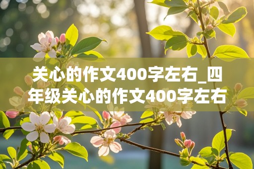 关心的作文400字左右_四年级关心的作文400字左右