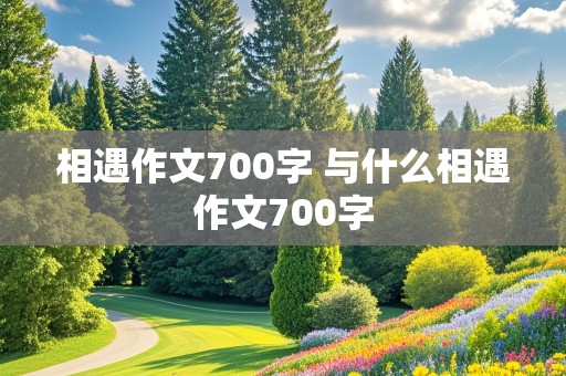 相遇作文700字 与什么相遇作文700字