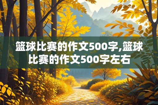 篮球比赛的作文500字,篮球比赛的作文500字左右