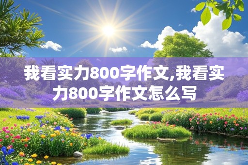 我看实力800字作文,我看实力800字作文怎么写