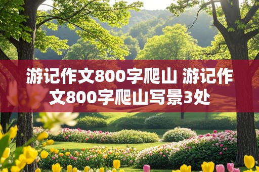 游记作文800字爬山 游记作文800字爬山写景3处