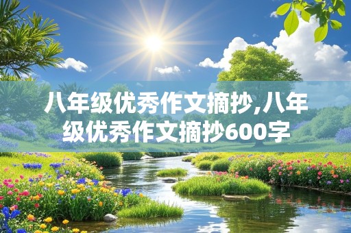 八年级优秀作文摘抄,八年级优秀作文摘抄600字