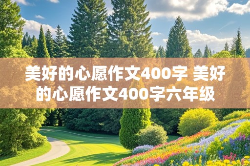 美好的心愿作文400字 美好的心愿作文400字六年级