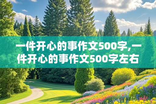 一件开心的事作文500字,一件开心的事作文500字左右