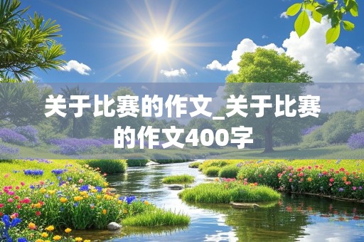 关于比赛的作文_关于比赛的作文400字