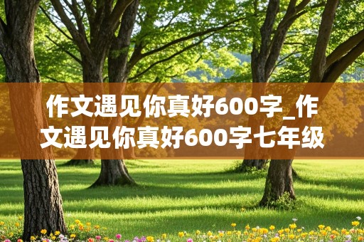 作文遇见你真好600字_作文遇见你真好600字七年级