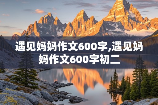 遇见妈妈作文600字,遇见妈妈作文600字初二