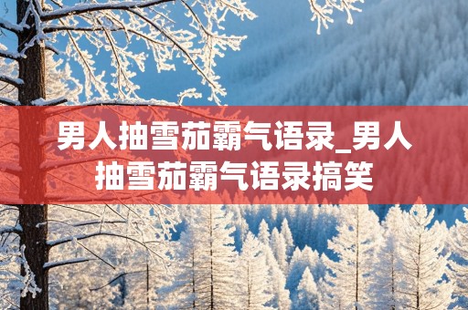 男人抽雪茄霸气语录_男人抽雪茄霸气语录搞笑