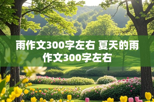 雨作文300字左右 夏天的雨作文300字左右