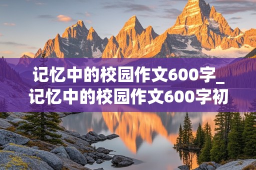 记忆中的校园作文600字_记忆中的校园作文600字初一