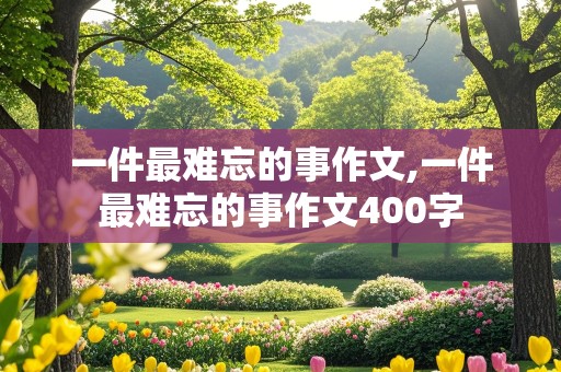 一件最难忘的事作文,一件最难忘的事作文400字