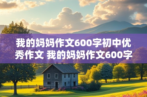 我的妈妈作文600字初中优秀作文 我的妈妈作文600字初中优秀作文大全