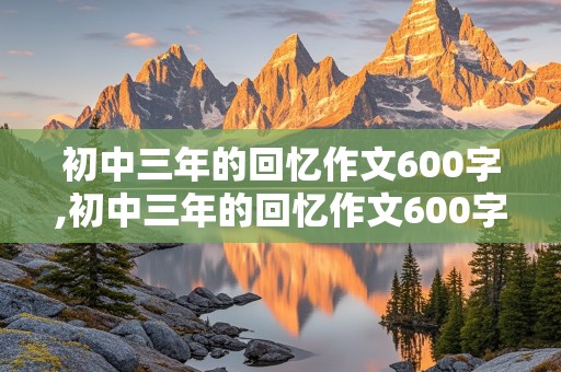 初中三年的回忆作文600字,初中三年的回忆作文600字记叙文