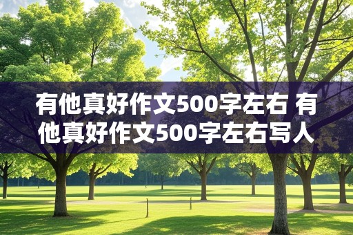 有他真好作文500字左右 有他真好作文500字左右写人