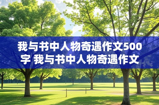 我与书中人物奇遇作文500字 我与书中人物奇遇作文500字四年级下册