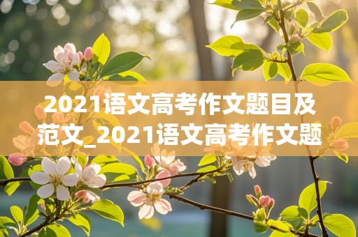 2021语文高考作文题目及范文_2021语文高考作文题目及范文大全