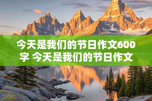 今天是我们的节日作文600字 今天是我们的节日作文600字怎么写