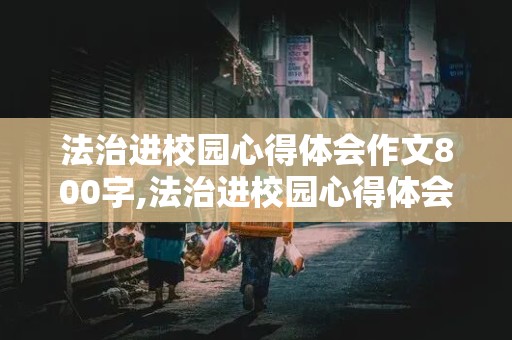 法治进校园心得体会作文800字,法治进校园心得体会作文800字小学四年级