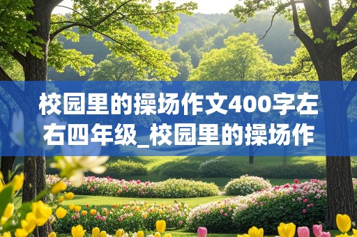 校园里的操场作文400字左右四年级_校园里的操场作文400字左右四年级怎么写