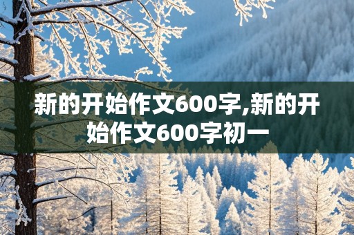 新的开始作文600字,新的开始作文600字初一