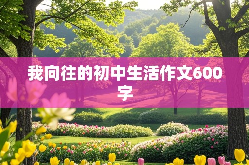 我向往的初中生活作文600字