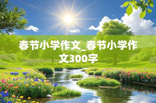 春节小学作文_春节小学作文300字