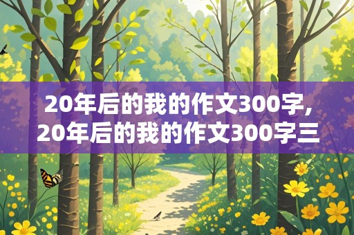 20年后的我的作文300字,20年后的我的作文300字三年级男生