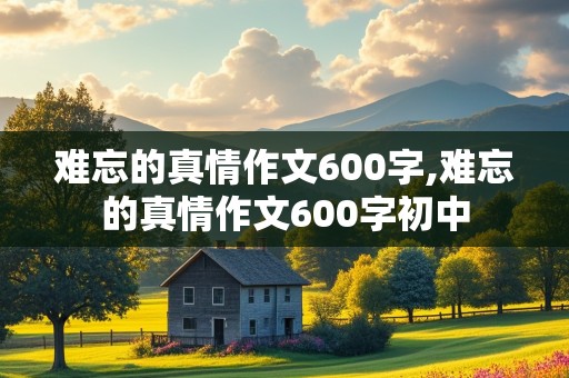 难忘的真情作文600字,难忘的真情作文600字初中