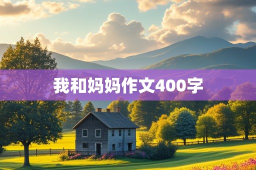 我和妈妈作文400字