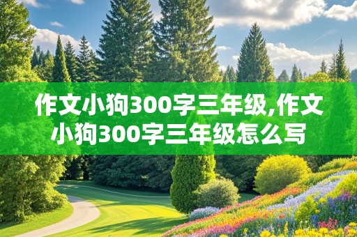 作文小狗300字三年级,作文小狗300字三年级怎么写