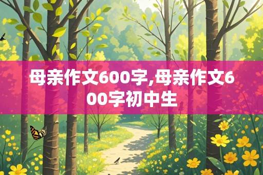 母亲作文600字,母亲作文600字初中生